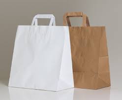 Kraft-Flat-Handle-Paper-Bags-On-Global-Packaging